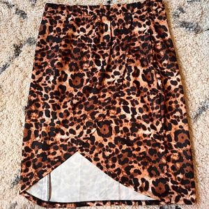 SheIn Leopard Print Skirt